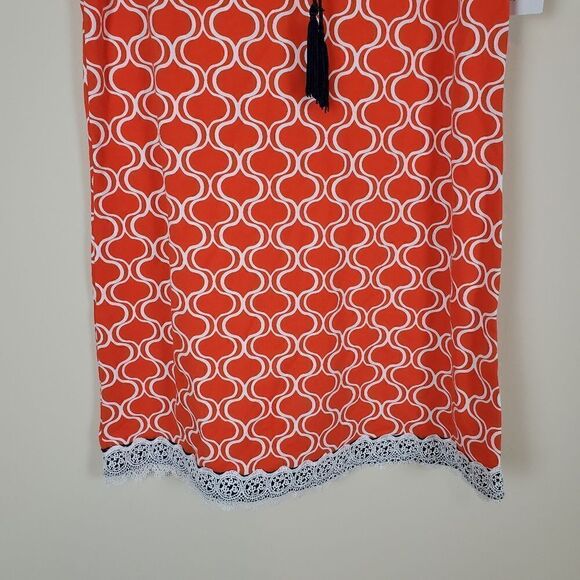 Counting Daisies Orange Printed Dress Size 16 Girls - Picture 3 of 7